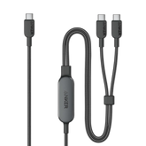 Anker 2-in-1 USB-C to USB-C Cable (4 ft, 140W, Braided)