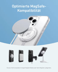 Anker MagGo Magnetic Phone Case with Stand (360° Ring Stand, for iPhone 16)