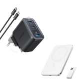 Anker Nano Power Bank (5K, MagGo, Slim) and Anker Nano Charger (70W, 3 Ports)