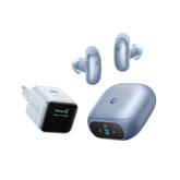 Anker Nano Charger (45W, Smart Display) + Liberty 5 Pro | Guinness Record for Clear Calls, 360° ANC 4.0, Dolby Atmos