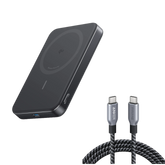 Anker MagGo Power Bank (10K, Slim) + Prime USB-C Cable (240W, Upcycled-Braided)