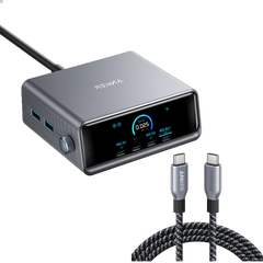 Anker Prime Charger (250W, 6 Ports, GaNPrime) with USB-C to USB-C Cable (240W)