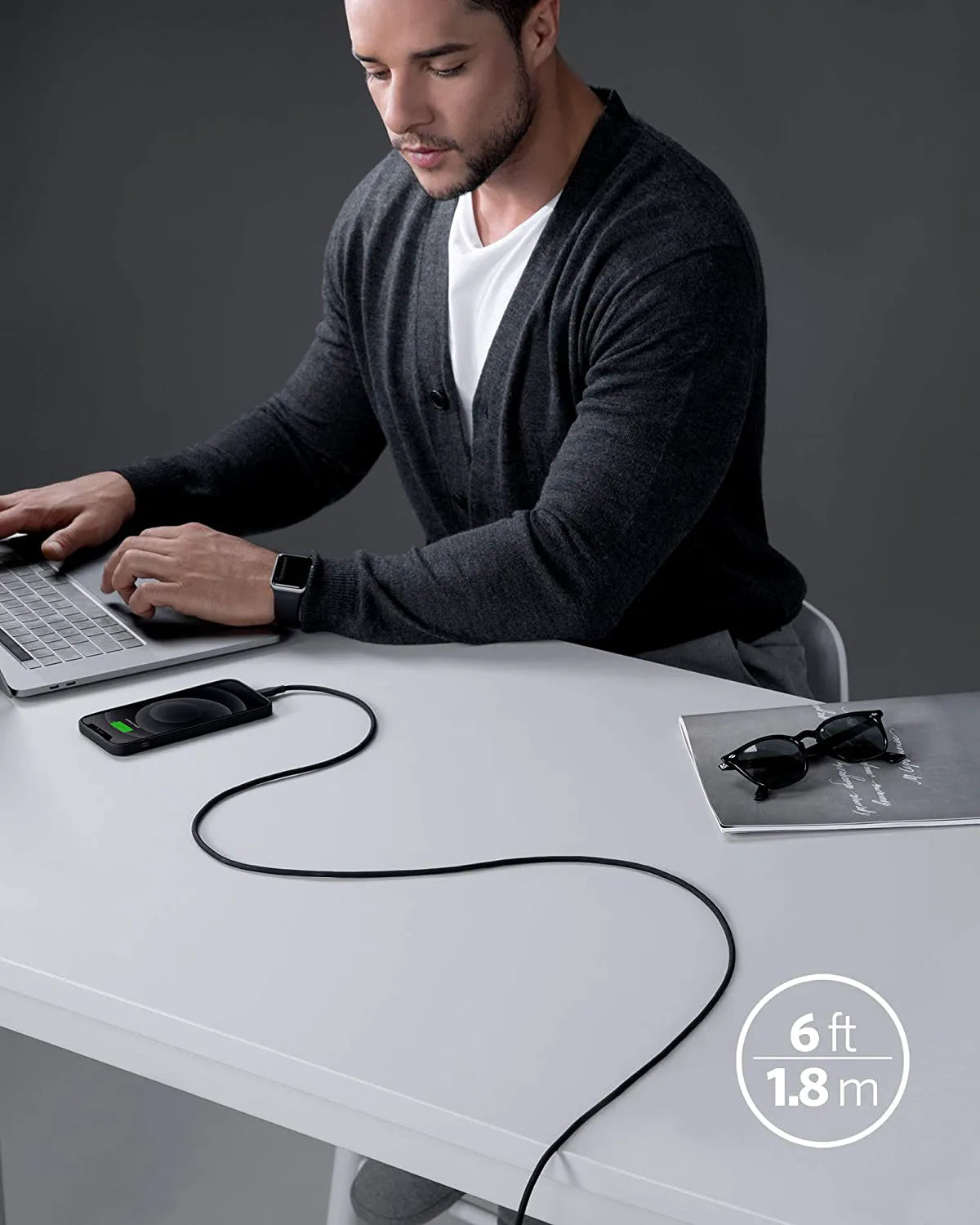 Anker 641 USB-C to Lightning Cable (Flow)
