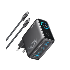 Anker 140W 4-Port USB-C Laptop Charger with PD 3.1 and Nano Travel Adapter (5-in-1, 20W)