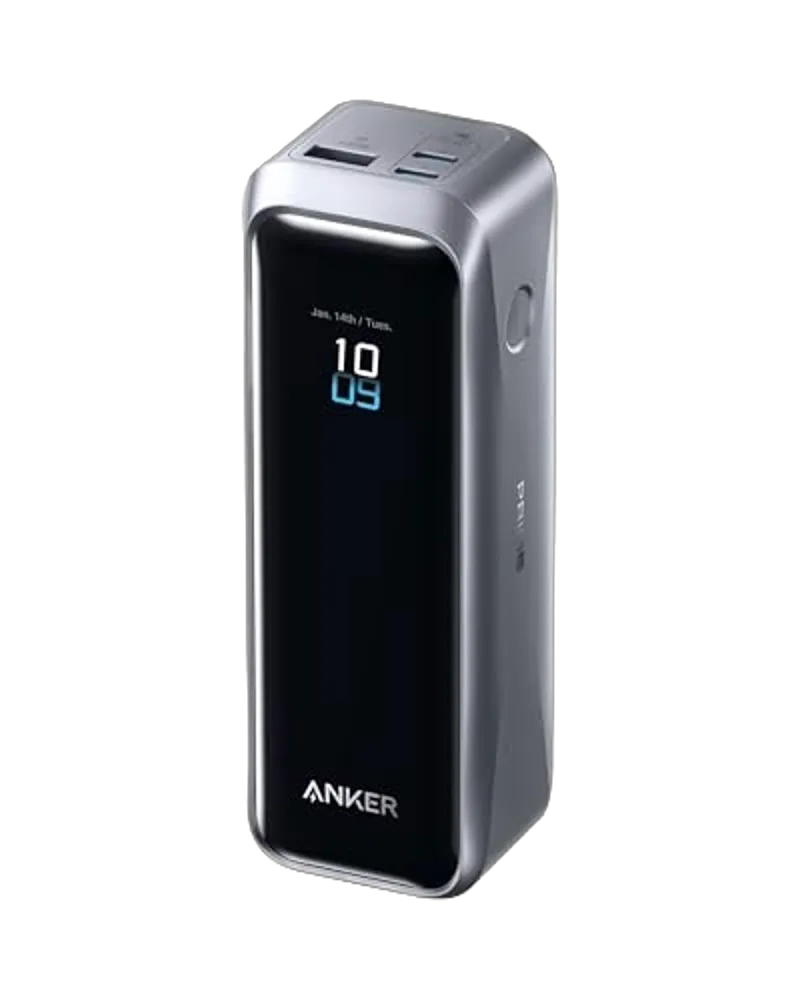 Anker Prime Powerbank (20K, 220W) + Anker Prime USB-C to USB-C Cable (240W, Upcycled Braided Design) + Anker 100W Charging Station for Anker Prime Powerbank
