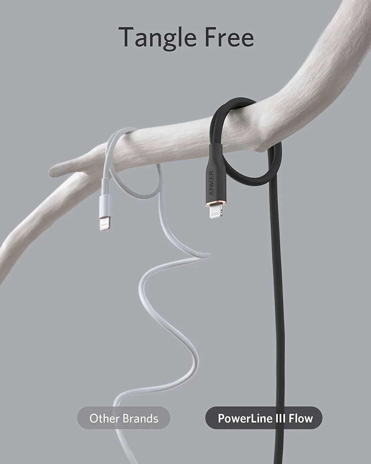 Anker 641 USB-C to Lightning Cable (Flow, 3ft Silicone)