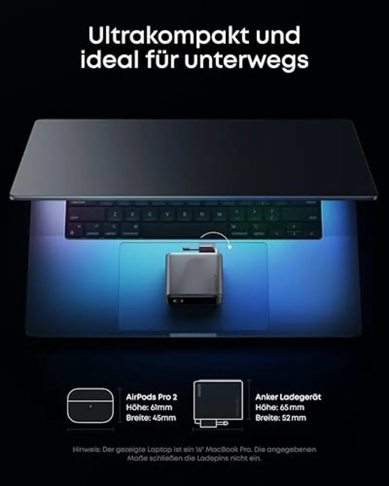 Anker Prime Charger (160W, 3 Ports, GaNPrime)