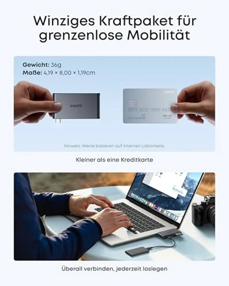 Anker Nano USB-C Hub (6-in-1, 5Gbps)