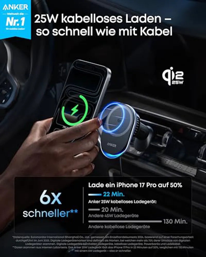 Anker Prime Wireless Car Charger (MagGo, AirCool, Pad)