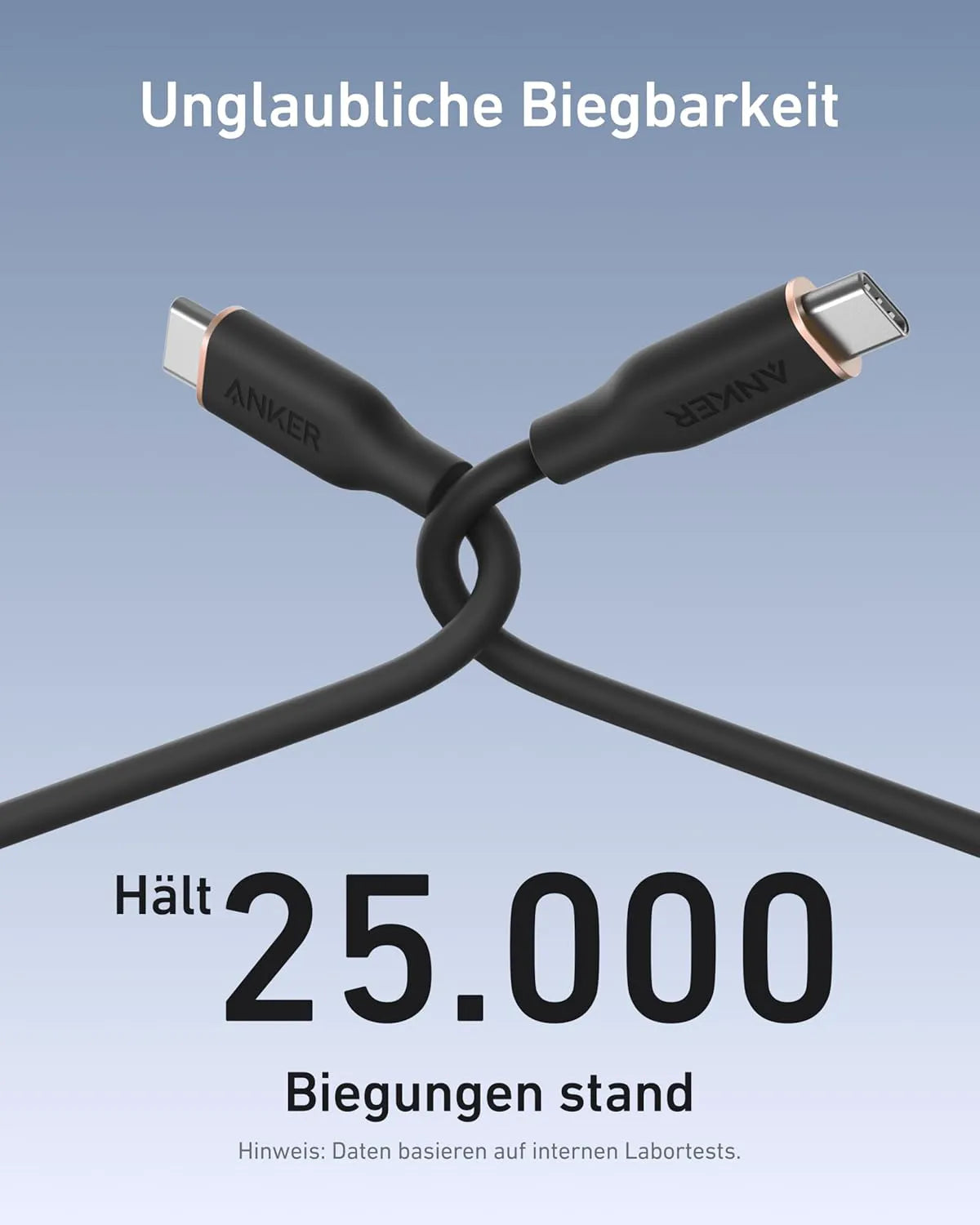 Anker USB-C to USB-C Cable (0.9m, 240W, Silicone)