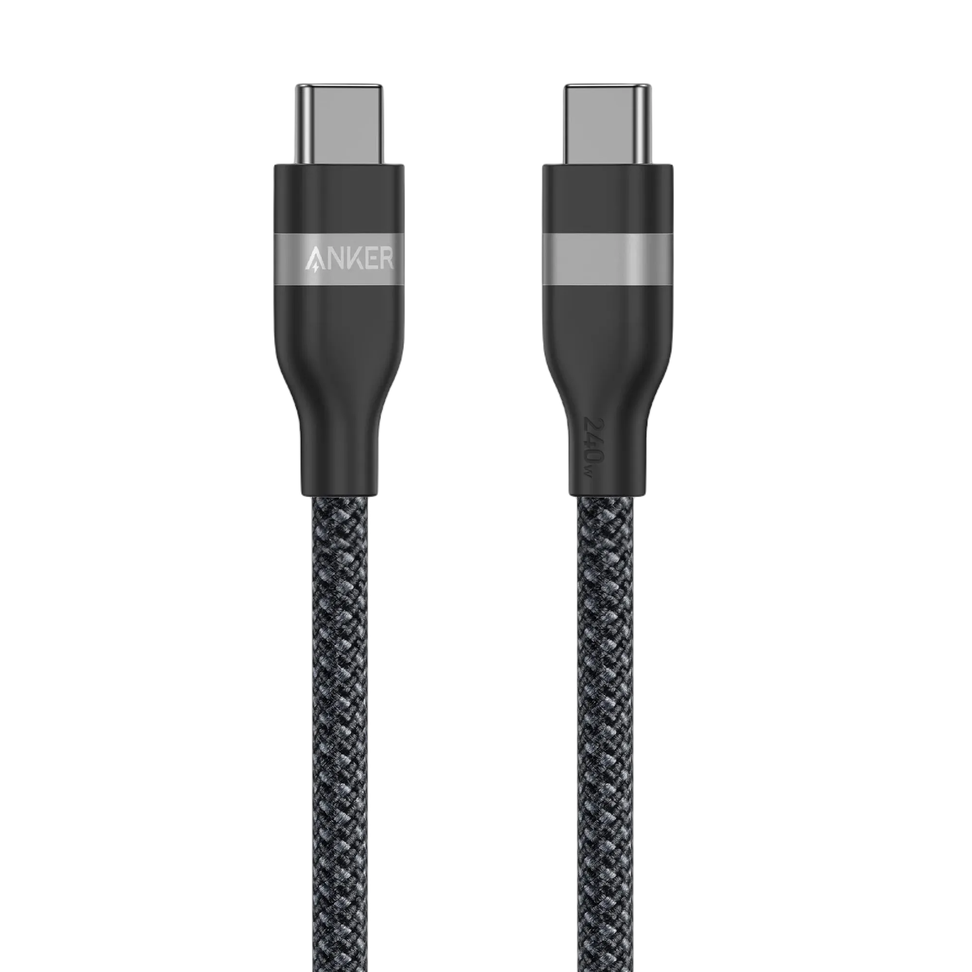 Anker USB-C to USB-C Cable (180cm, 240W, Upcycled Braided) + Anker USB-C to USB-C Cable (90cm, 240W, Upcycled Braided)
