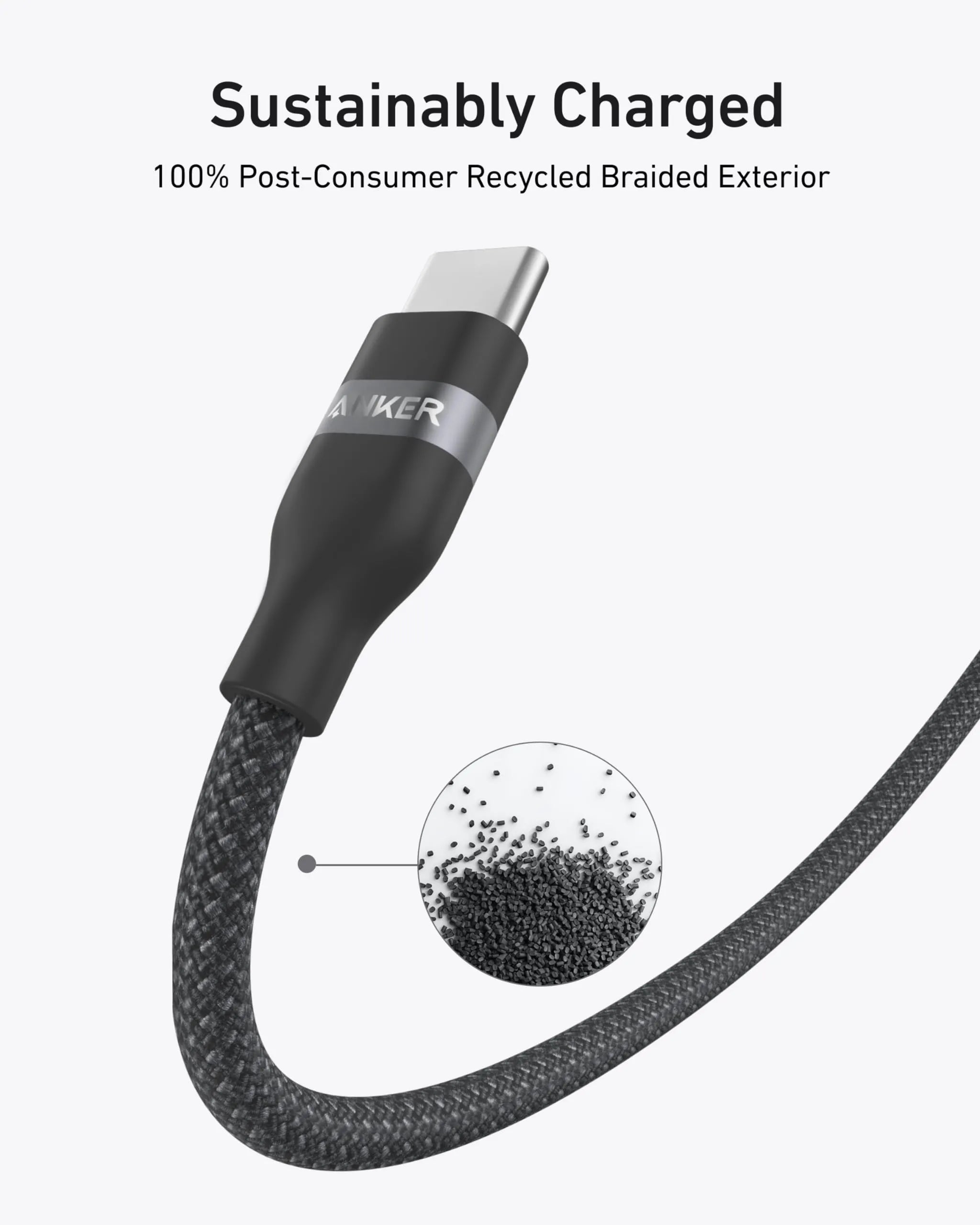 Anker PowerBank for Laptop (25,000 mAh, 165W, Built-in Retractable Cables) + Anker USB-C to USB-C Cable (240W, Recycled Braided)