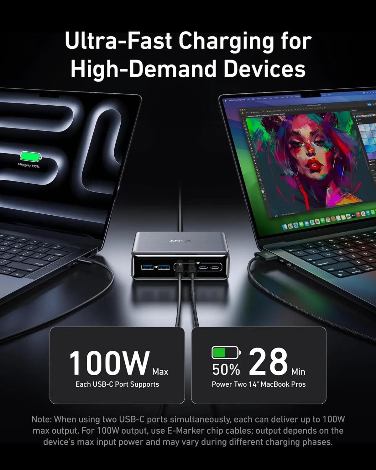 Anker Zolo Power Bank (20,000 mAh, 30 W) and Anker Prime Charging Station (200 W, 6 Ports, GaN)