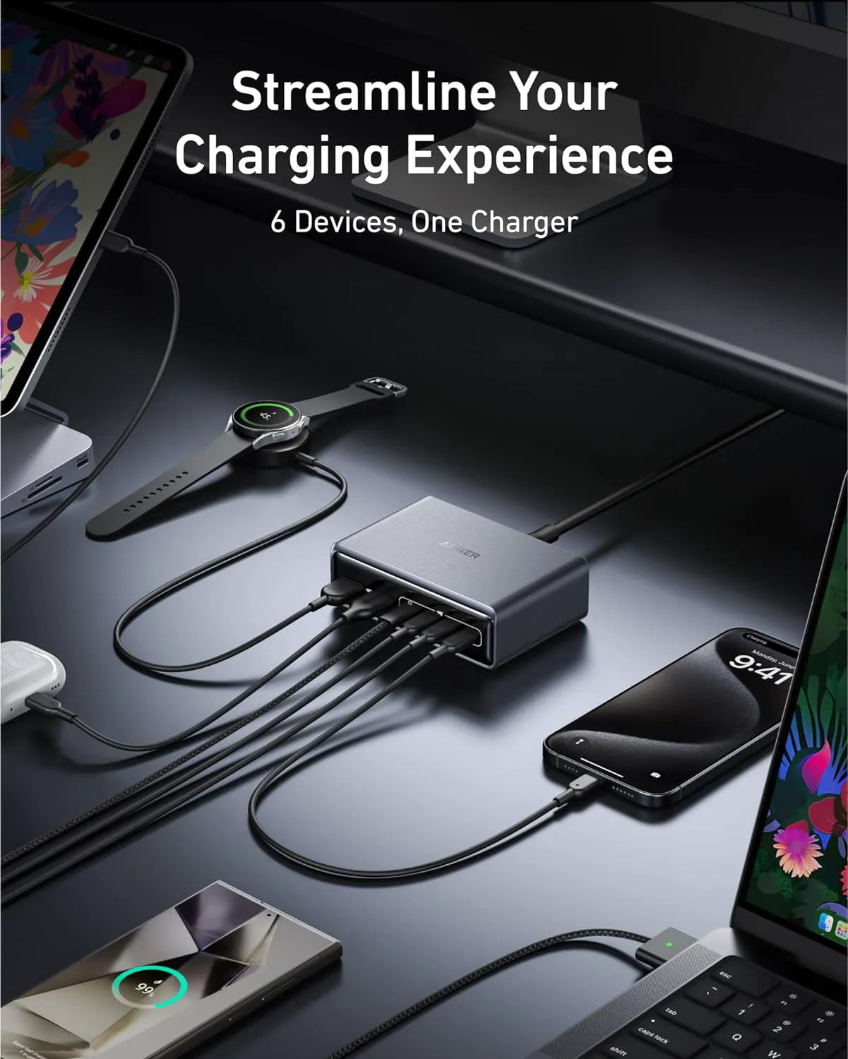 Anker Prime Power Bank (20K, 220W) & Anker Prime Charger (200W, 6 Ports, GaN)