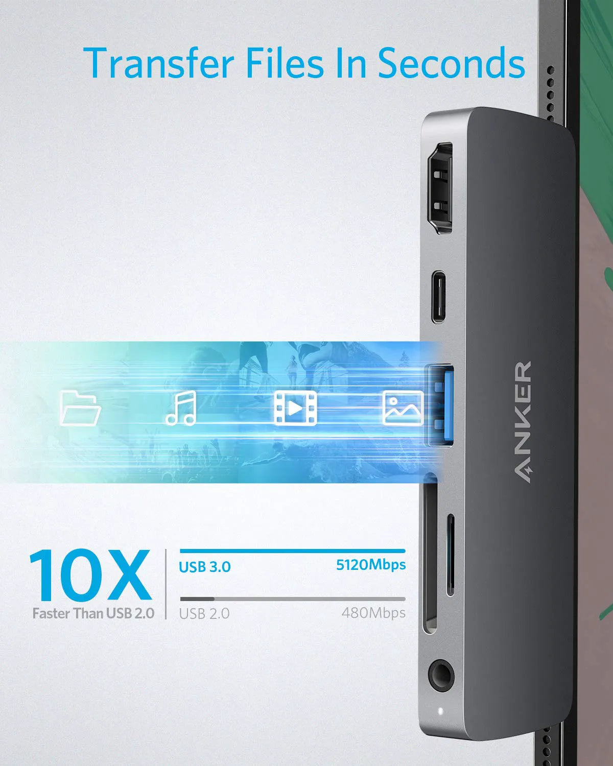 PowerExpand Direct 6-in-1 USB-C PD Media Hub