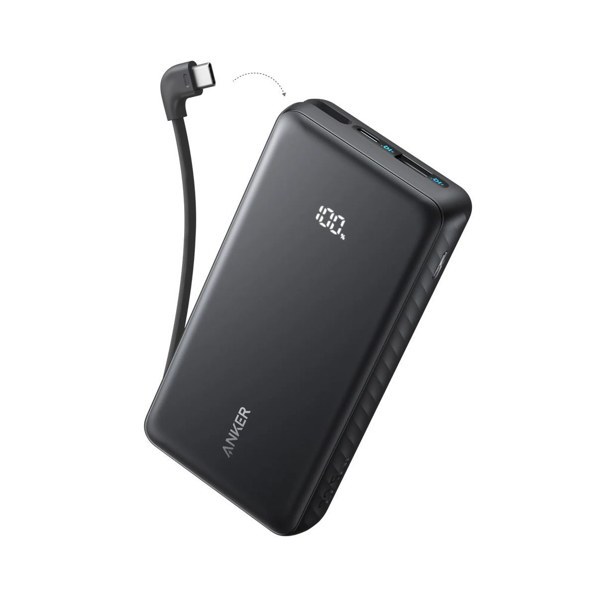 Anker Zolo 20K Power Bank with 22.5W Fast Charging and Built-In USB-C Cable