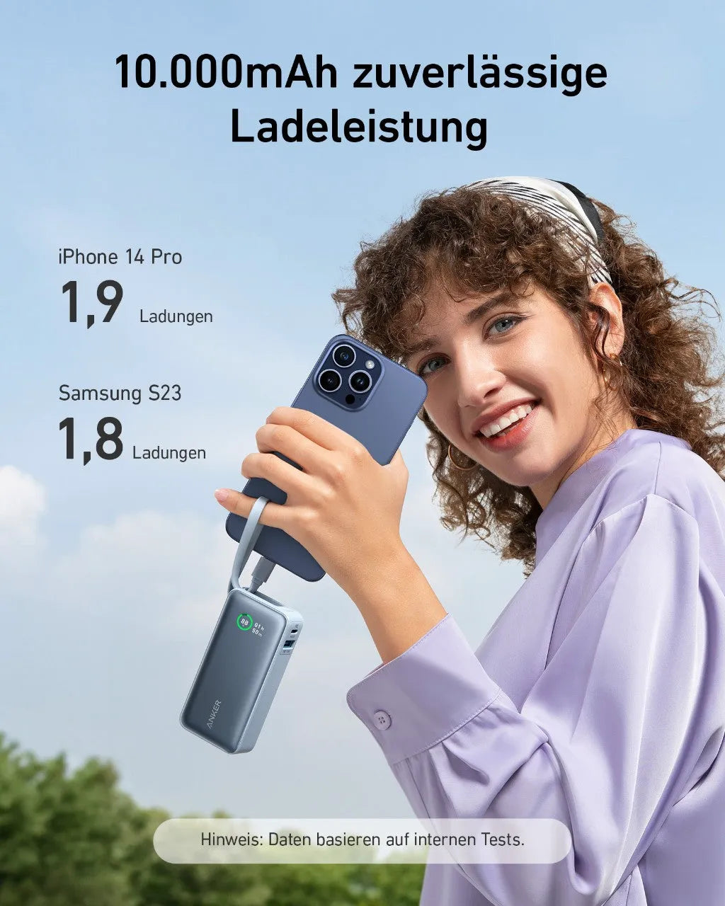Anker Nano Powerbank mit Anker 641 USB-C auf Lightning Kabel (0,9m)