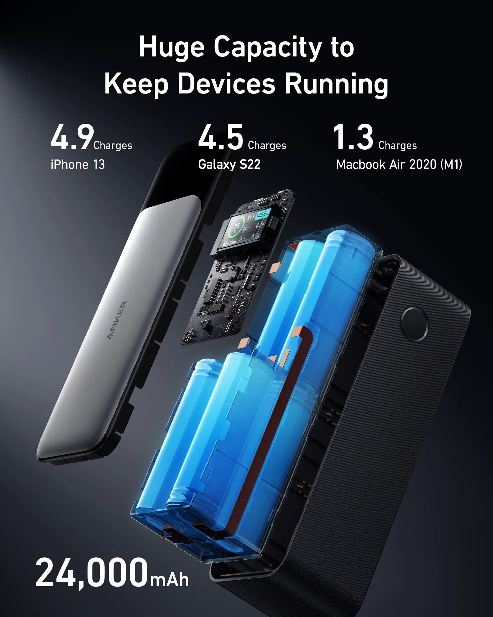 Anker Nano Power Bank (5K, MagGo, Slim Design) and Anker 737 Power Bank