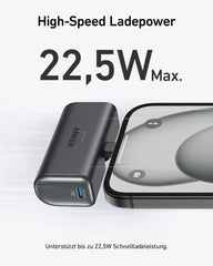 Anker Nano Power Bank (22.5W, Built-in USB-C Connector)