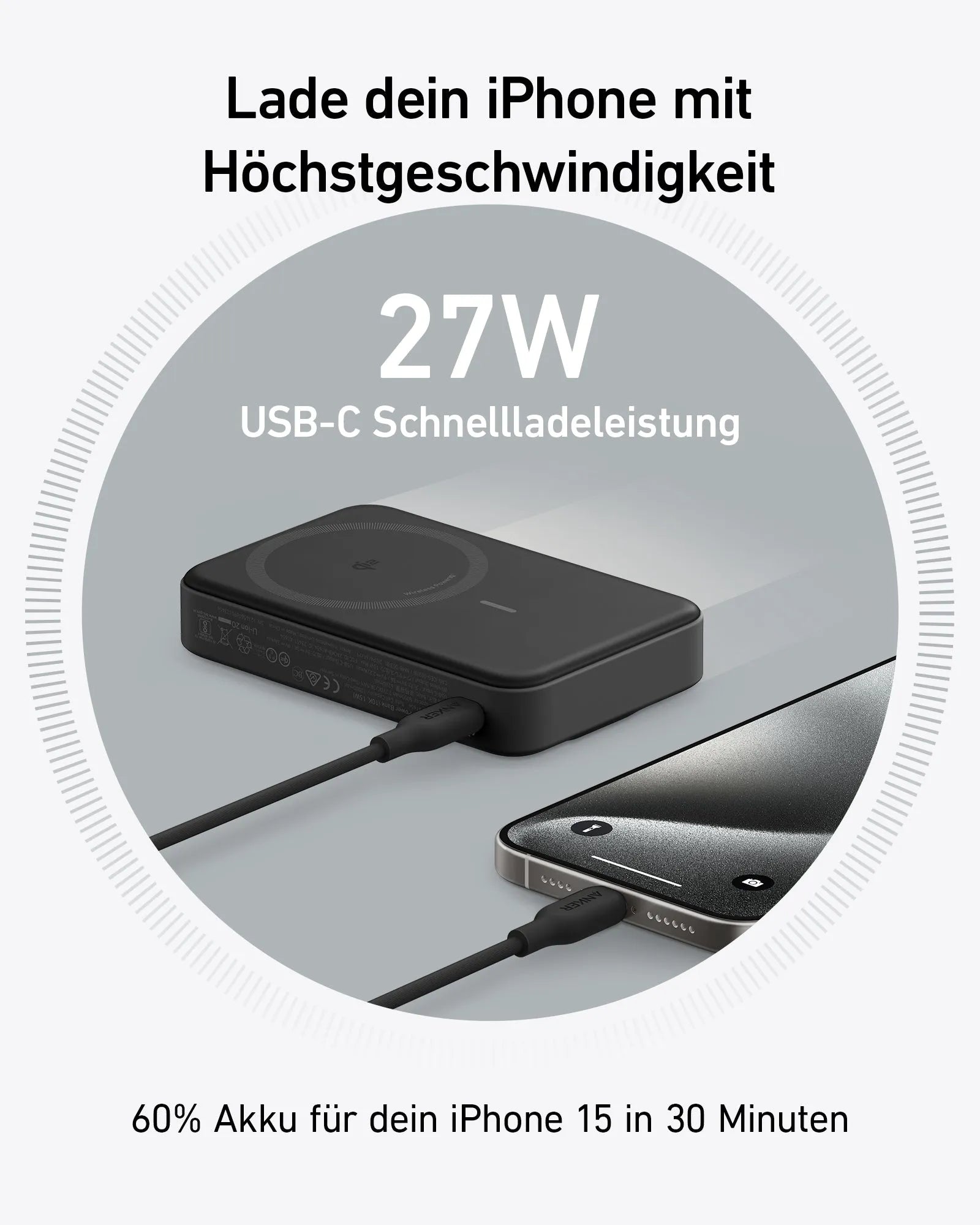 Refurbished Anker MagGo Power Bank (10K)