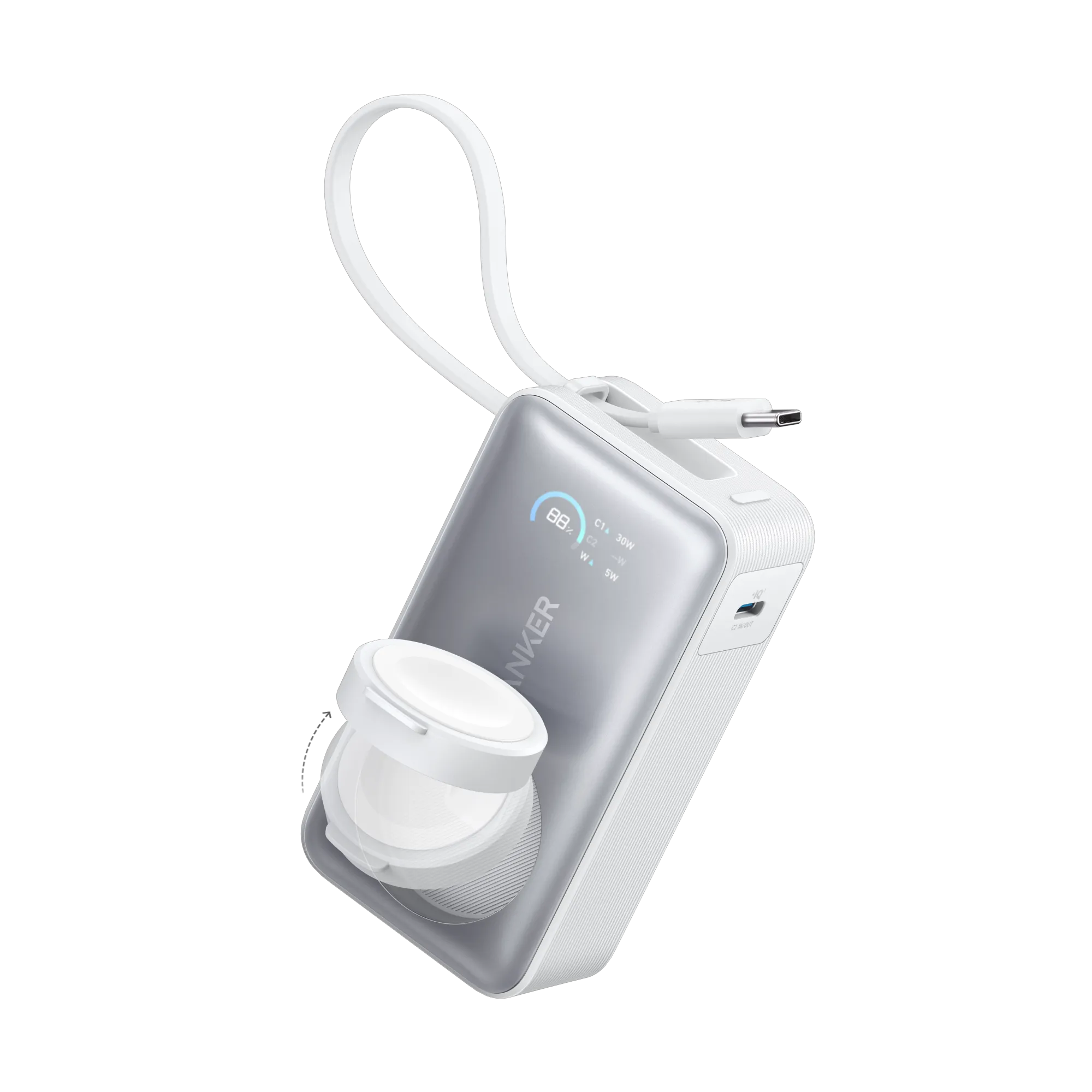 Anker MagGo Power Bank 10K with 35W Charging for Apple Watch
