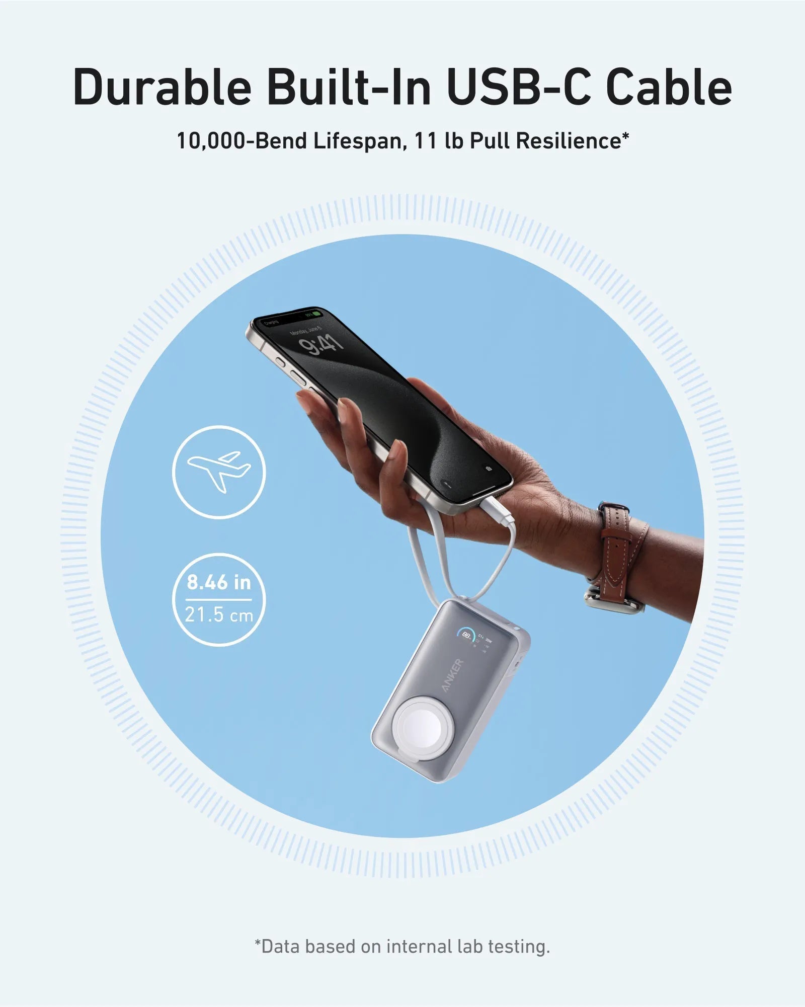 Anker MagGo Power Bank 10K with 35W Charging for Apple Watch