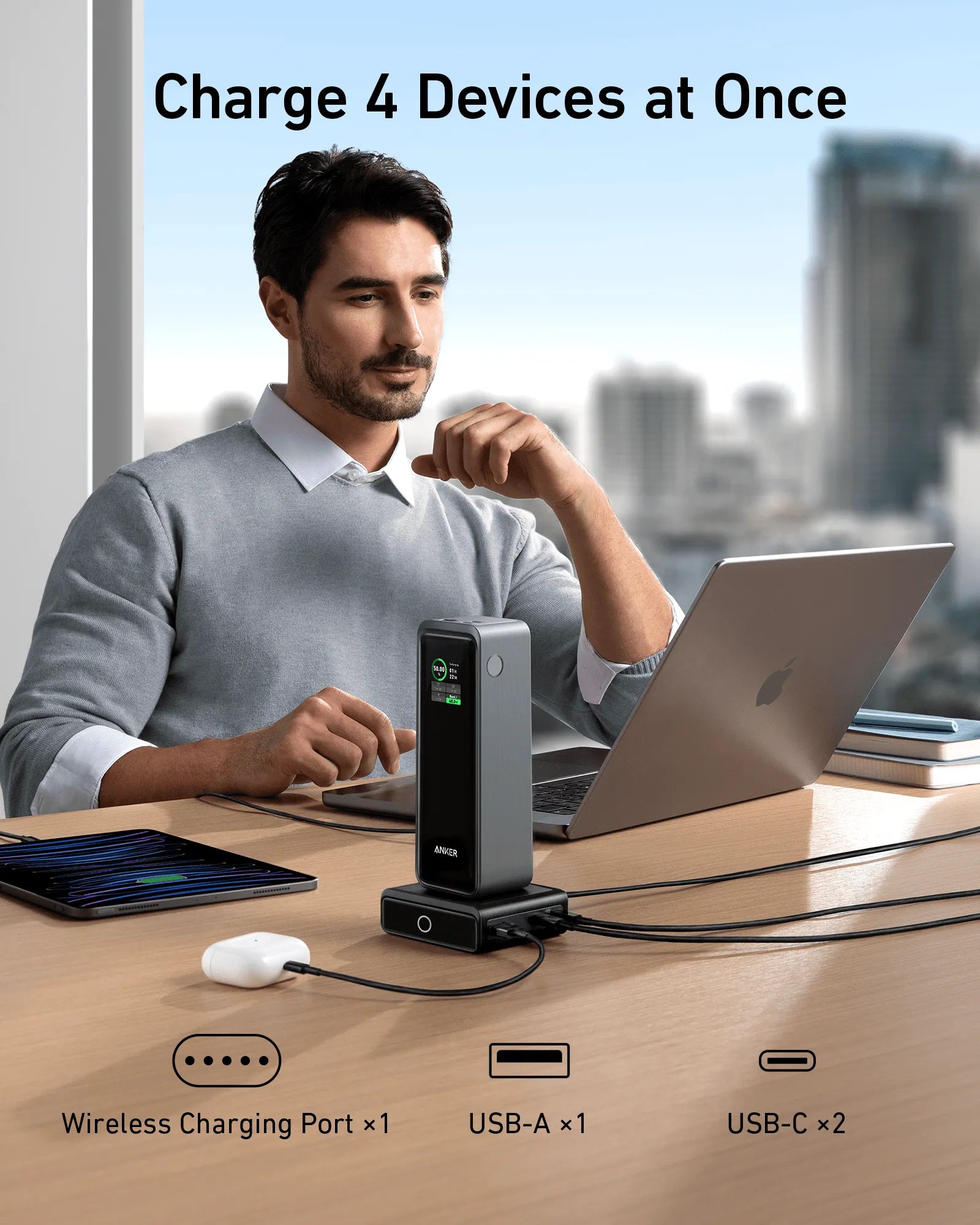 Anker Prime Powerbank (26K, 300W) with 100W Charging Station