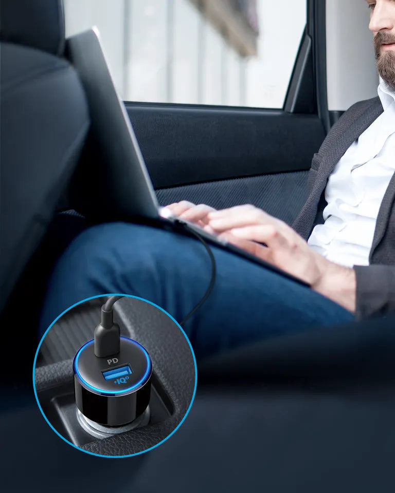 Anker PowerDrive Speed+ 2 USB-C Car Charger