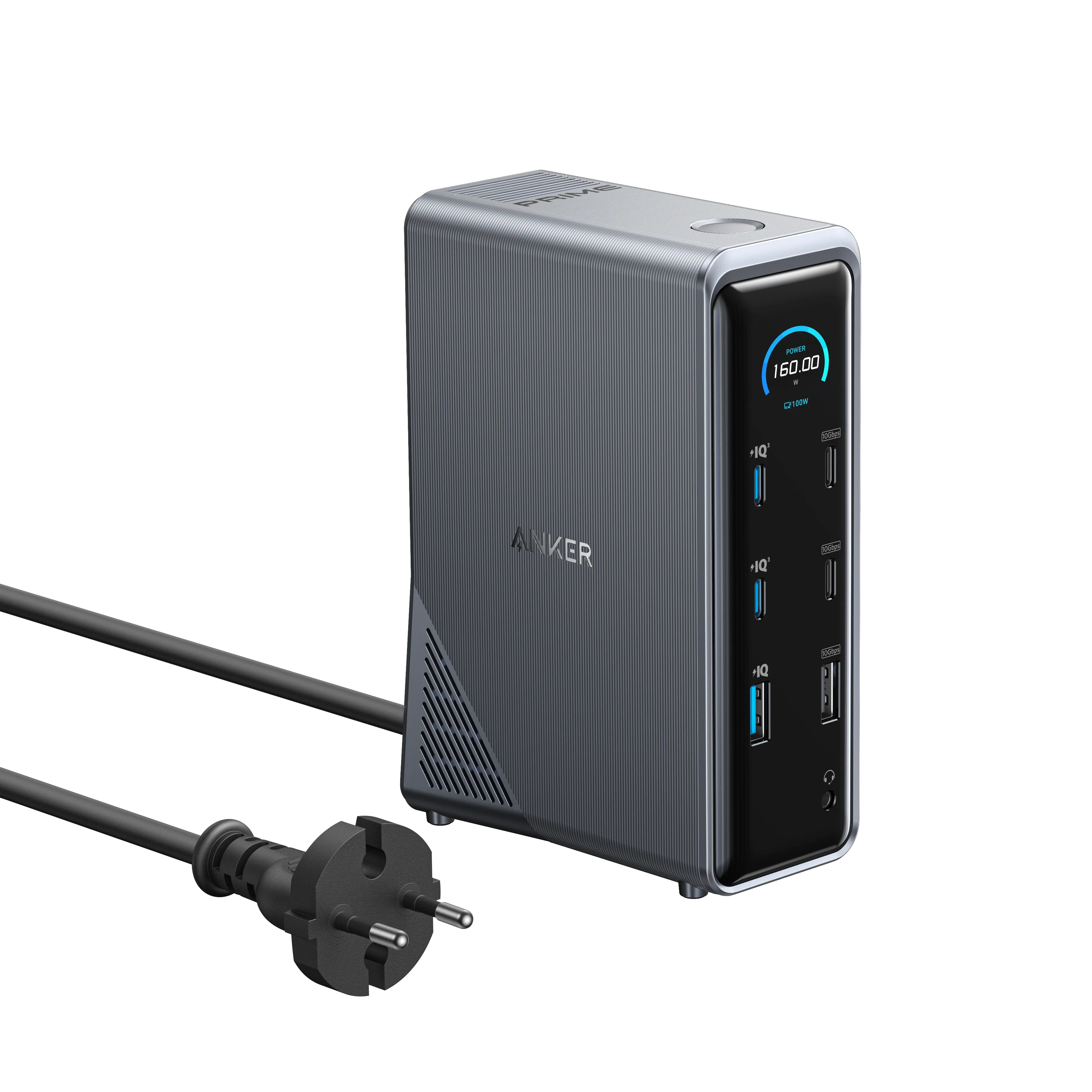 Anker Prime Charging Dock (14-in-1, Dual Display, 160W) + Anker Prime USB-C to USB-C Cable (0.9m, 240W, Upcycled Braided Design) (Members Only)