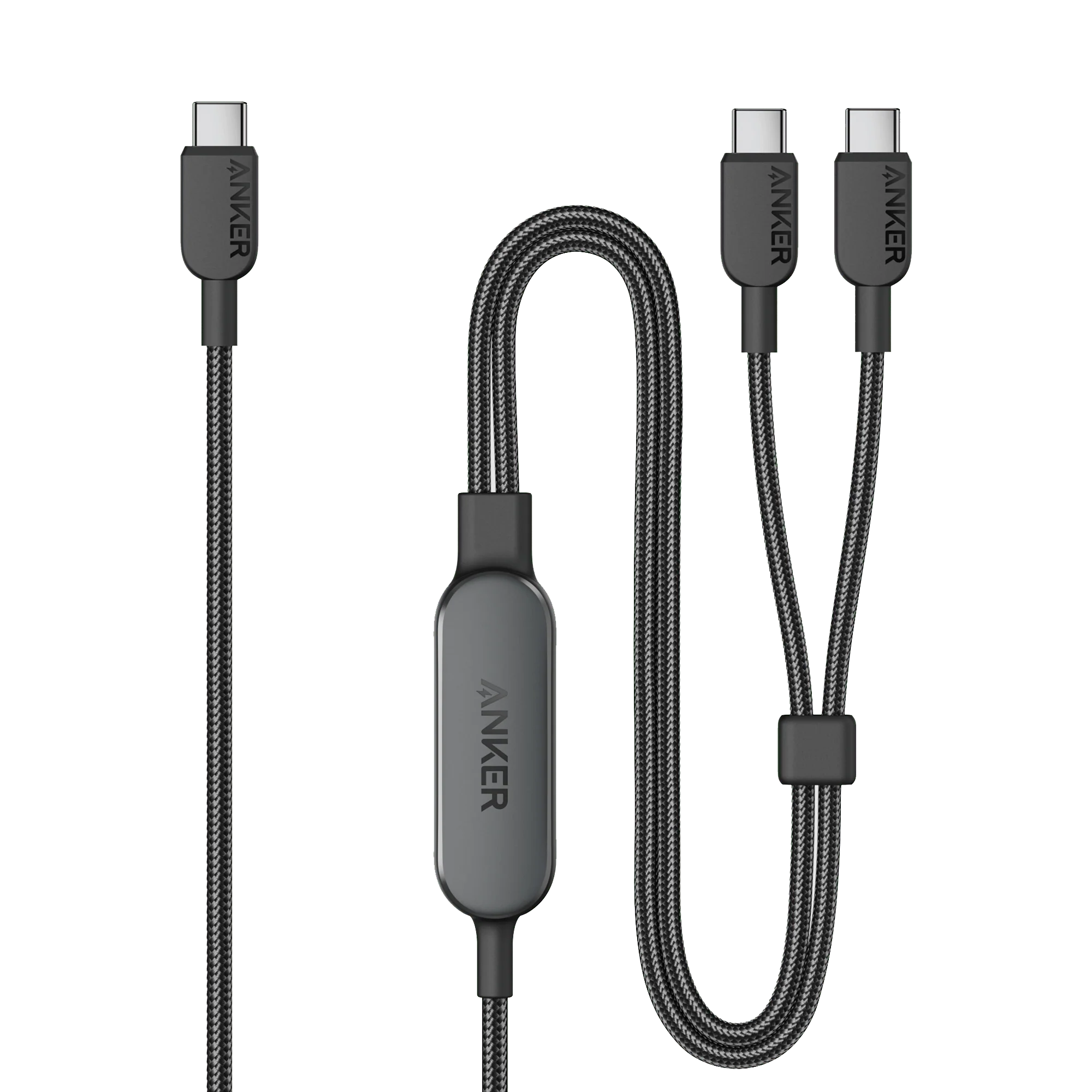 Anker Prime 160W GaNPrime 3-Port Charger with 2-in-1 USB-C to USB-C Cable (120cm, 140W, Braided)