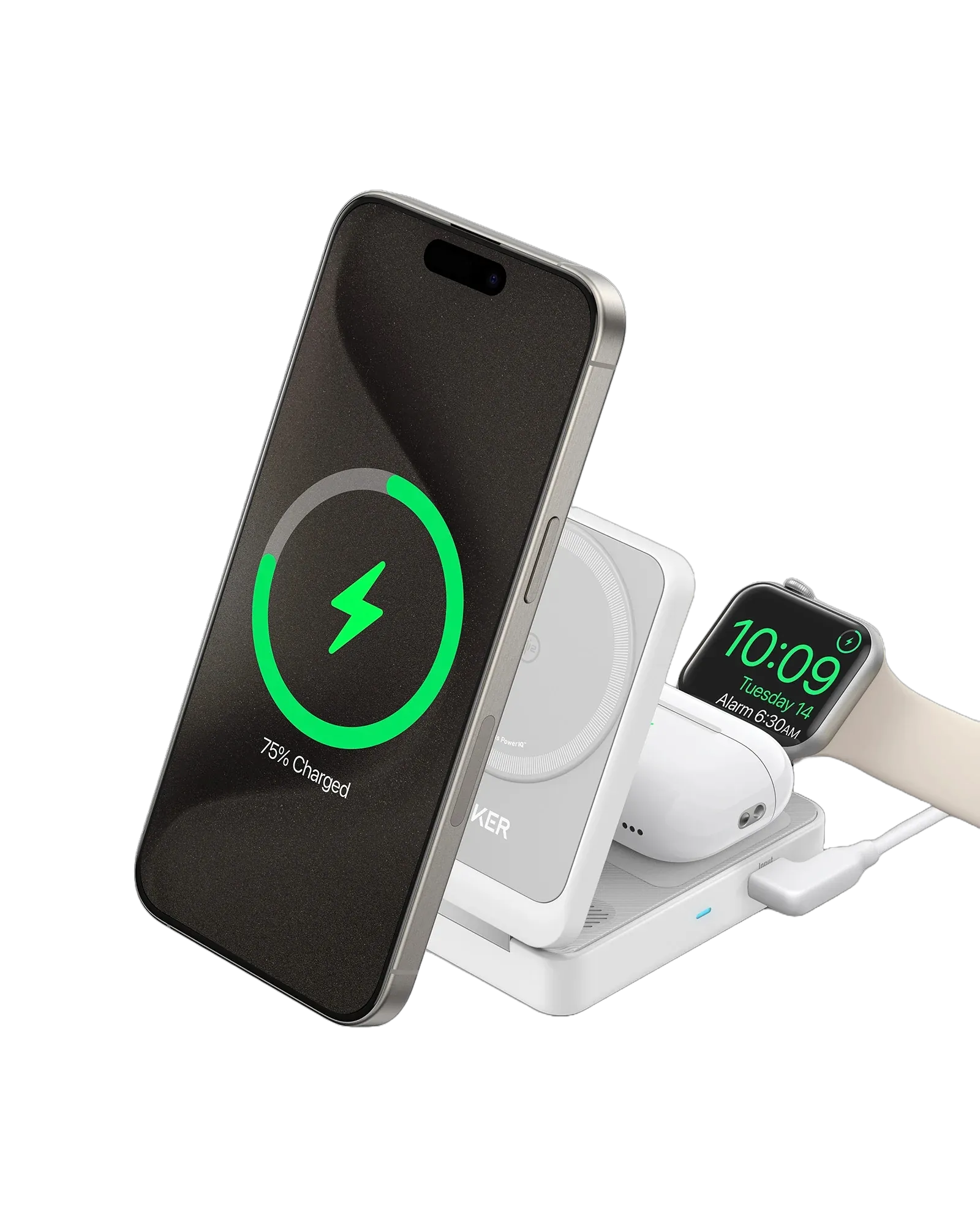 Anker MagGo Wireless Charging Station (Foldable 3-in-1)