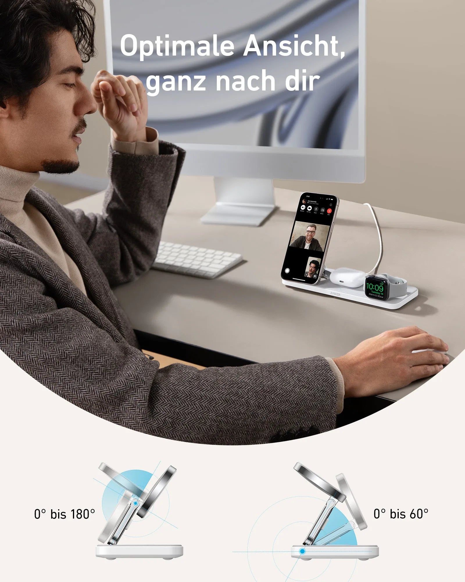 Anker MagGo Wireless Charging Station (3-in-1 Pad)