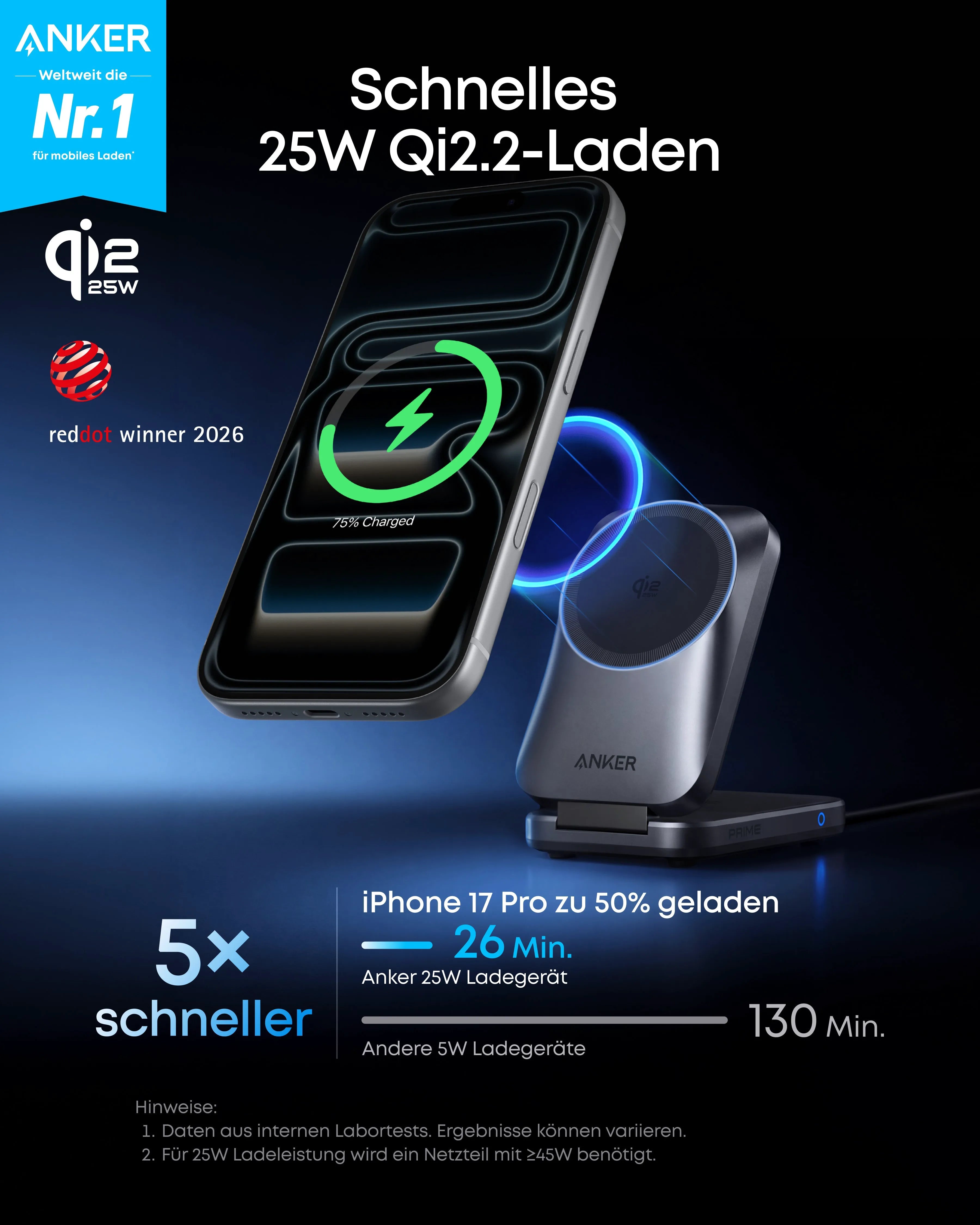 Anker Prime Wireless Charging Station (3-in-1, MagGo, AirCool, Foldable)