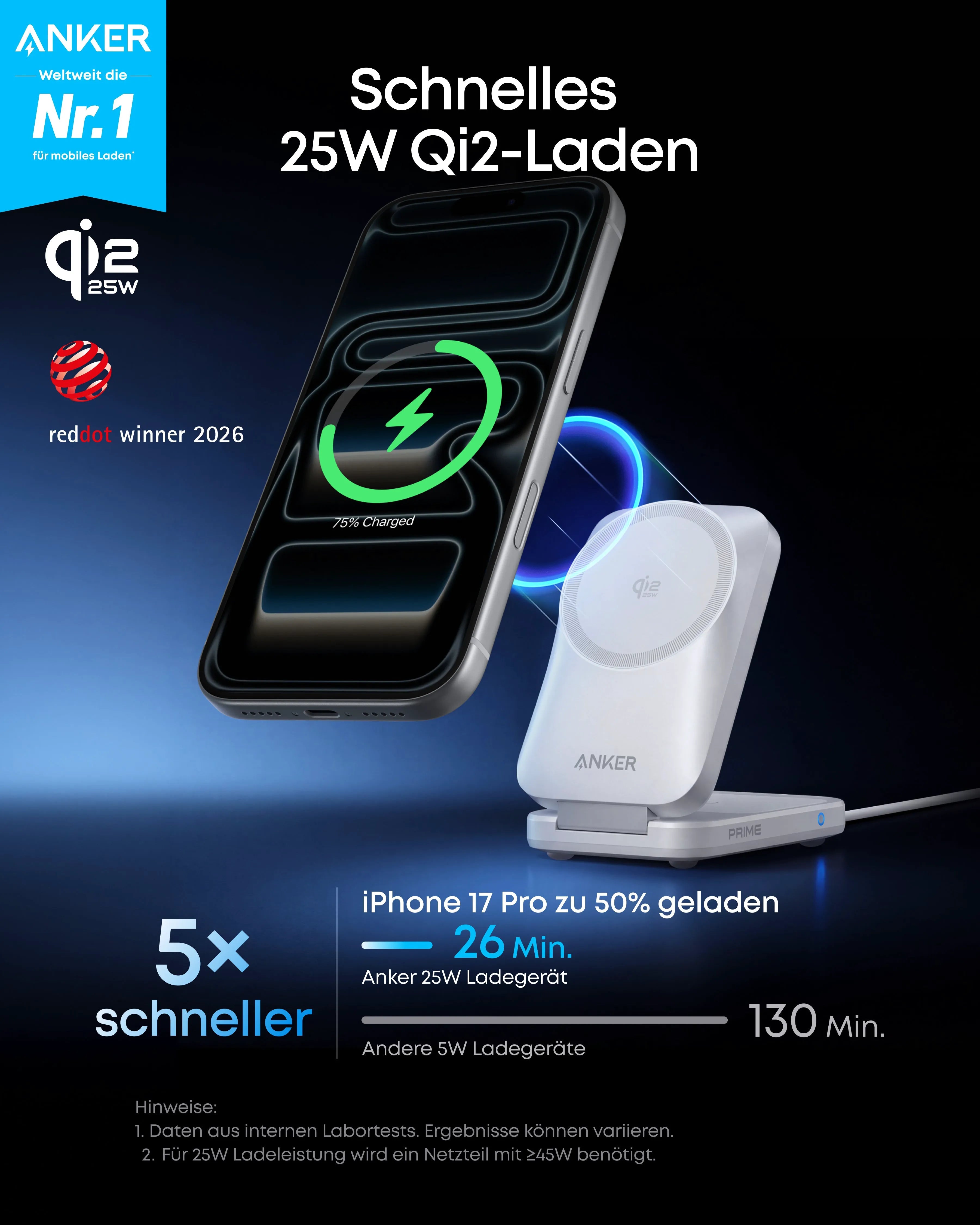 Anker Prime Wireless Charging Station (3-in-1, MagGo, AirCool, Foldable)