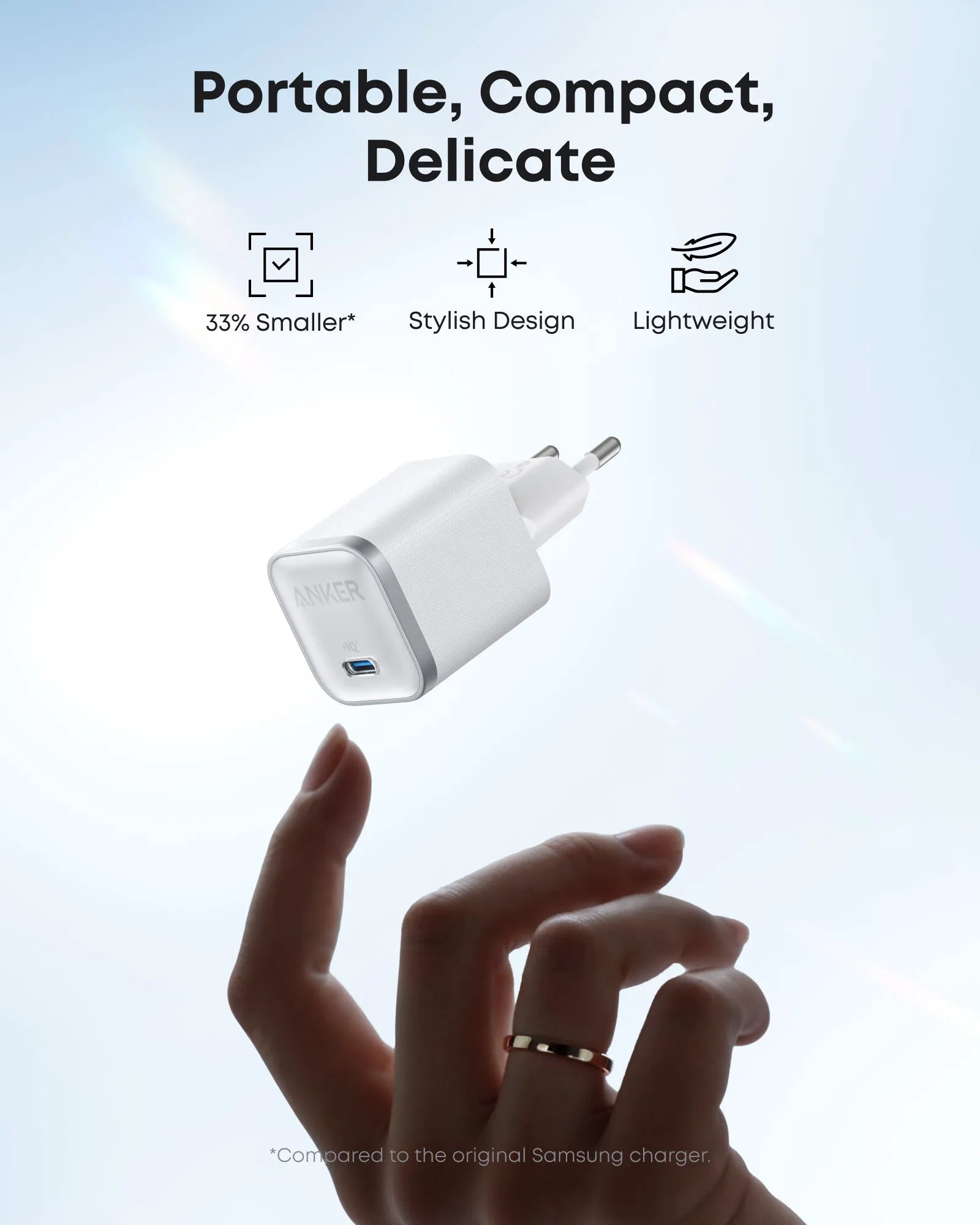 Anker Prime Power Bank 20,000mAh (200W) + Anker Nano Charger (45W) with USB-C to USB-C Cable