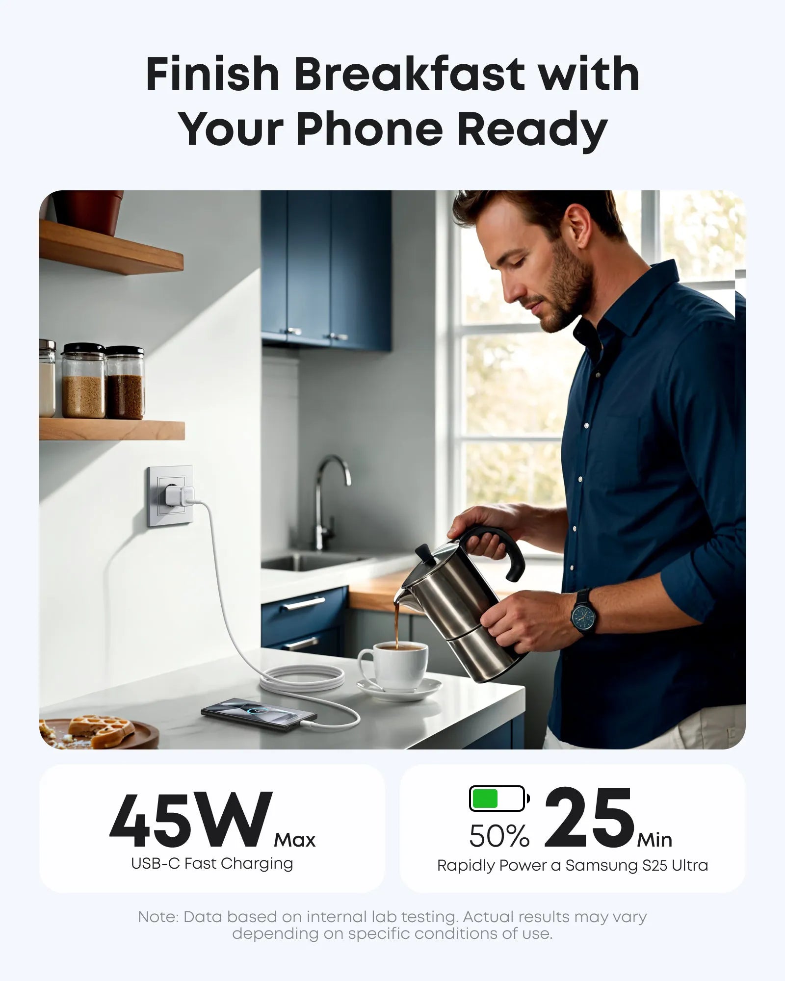 Anker Prime Power Bank 20,000mAh (200W) + Anker Nano Charger (45W) with USB-C to USB-C Cable