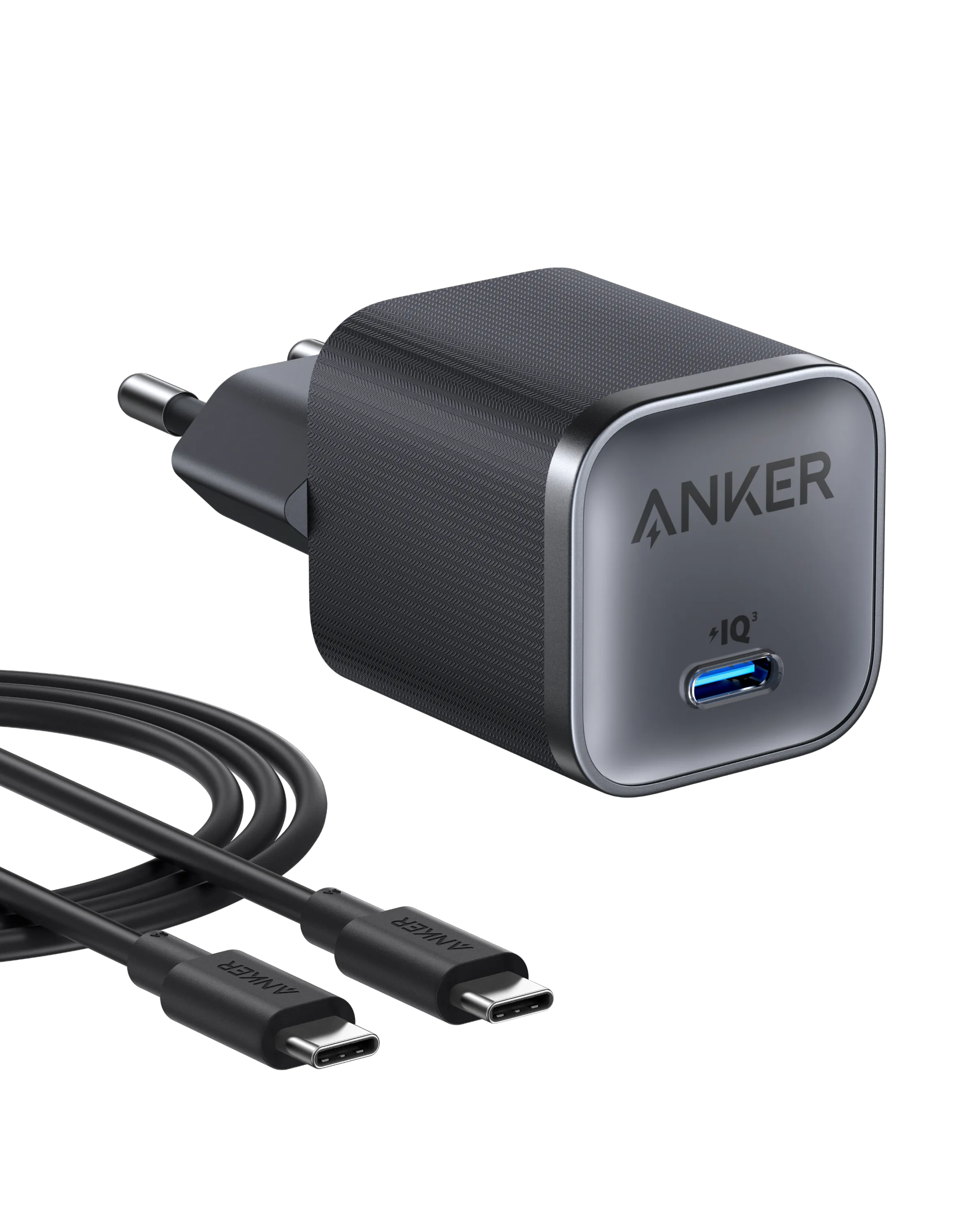 Anker Nano Charger (45W, with 180cm USB-C Cable) - 2 Pack