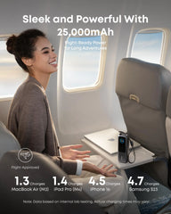 Anker 25K 165W Laptop Power Bank with Built-In Retractable Cables