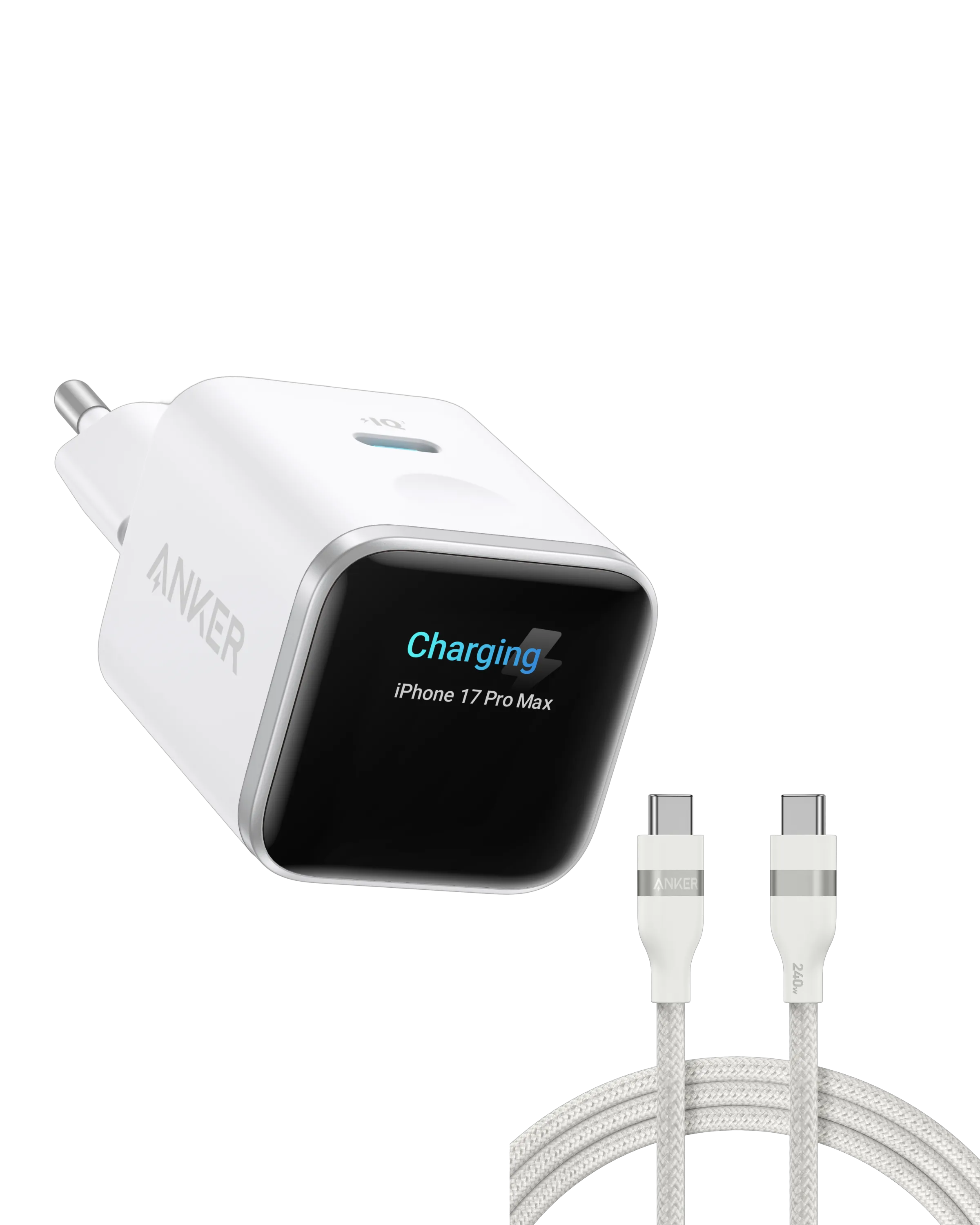 Anker Nano Charger (45W, Smart Display)