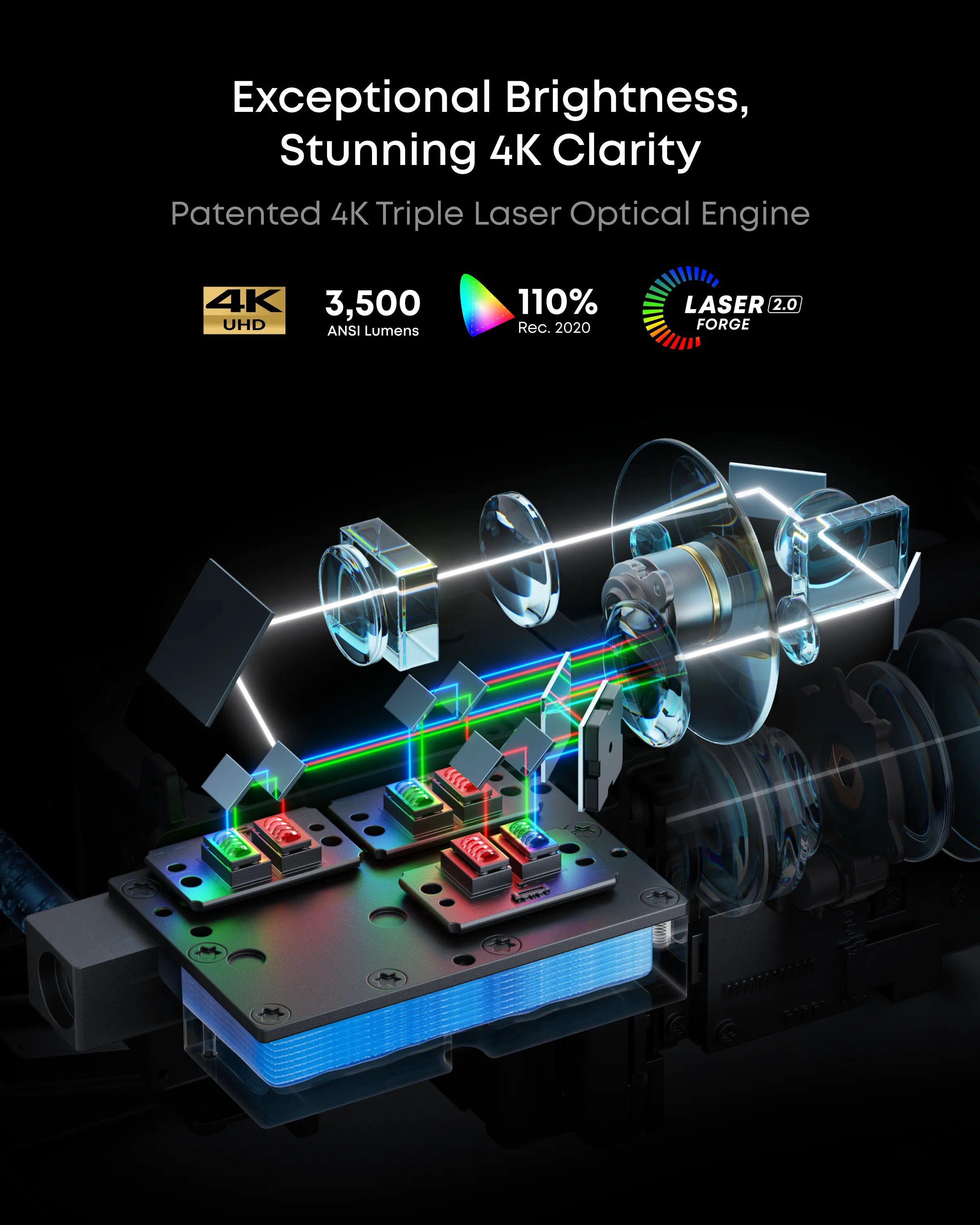 NEBULA X1 4K Triple Laser Projector with Dolby Audio