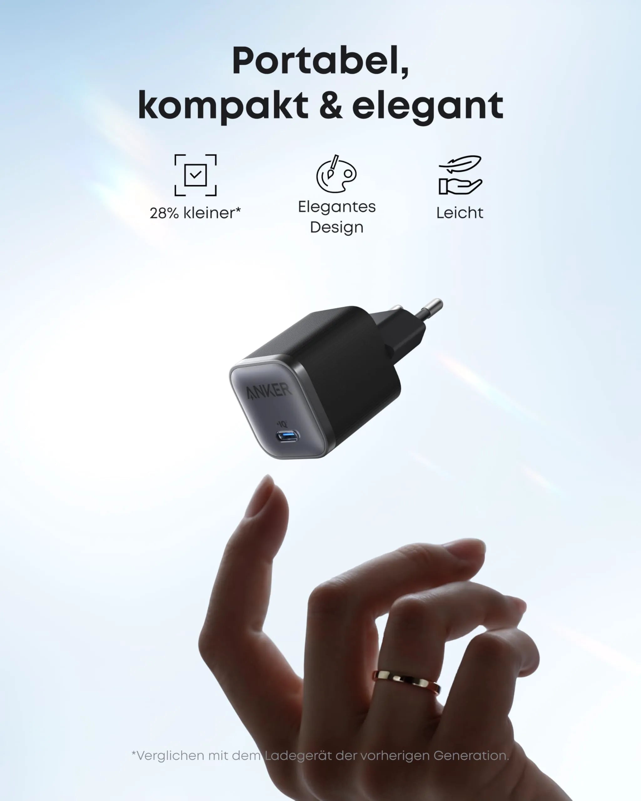 Anker Nano Charger (45W, with 180cm USB-C Cable)
