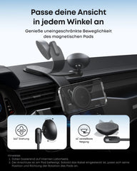 Anker Nano Wireless Car Charger (Magnetic, Detachable Charging Pad)