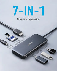 Refurbished Anker 341 USB-C Power Adapter (7-in-1)