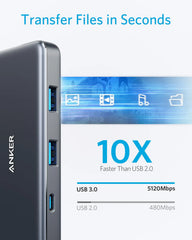 Refurbished Anker 341 USB-C Power Adapter (7-in-1)
