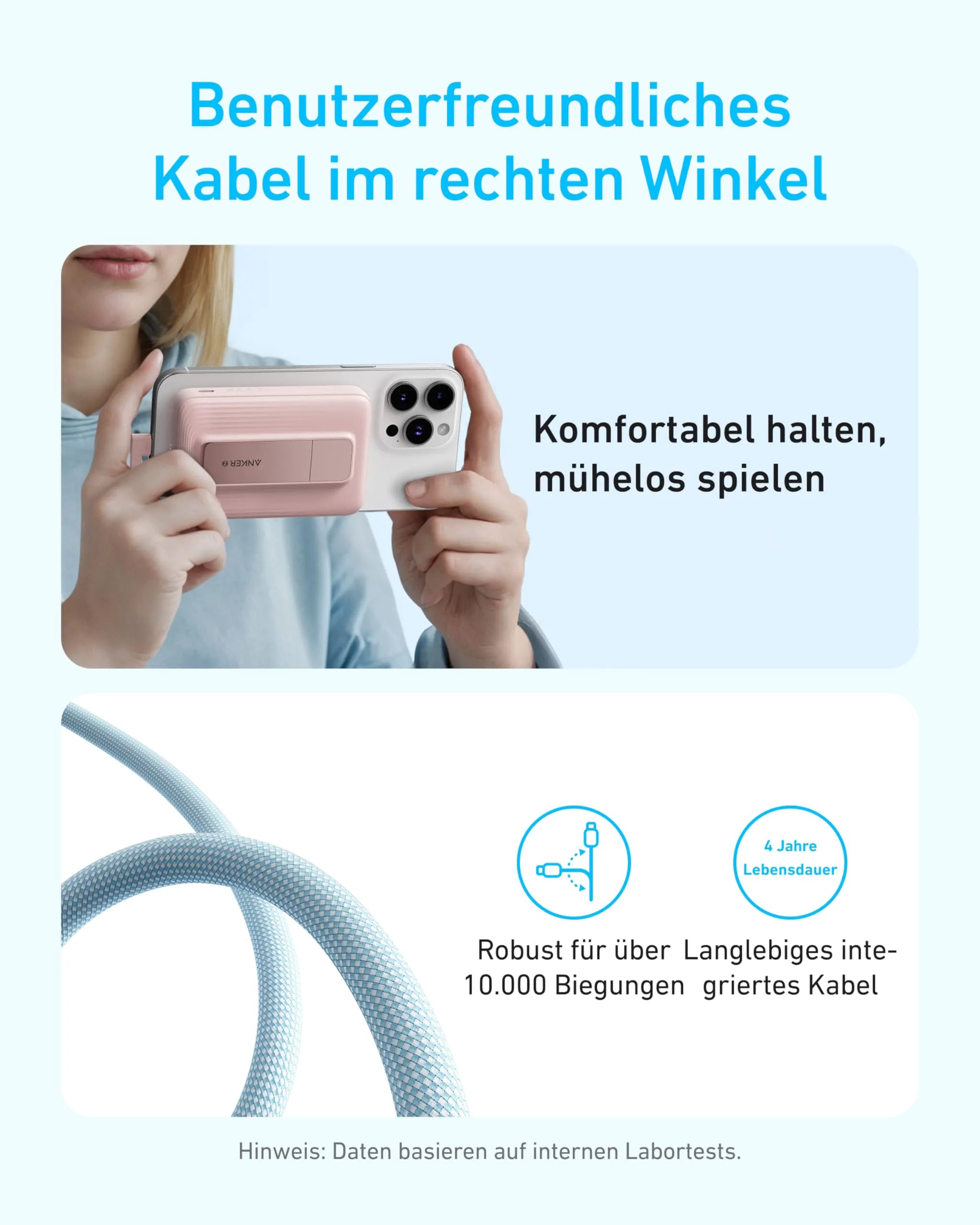 Anker Zolo Powerbank 10K with Magnetic and Built-in USB-C Cable