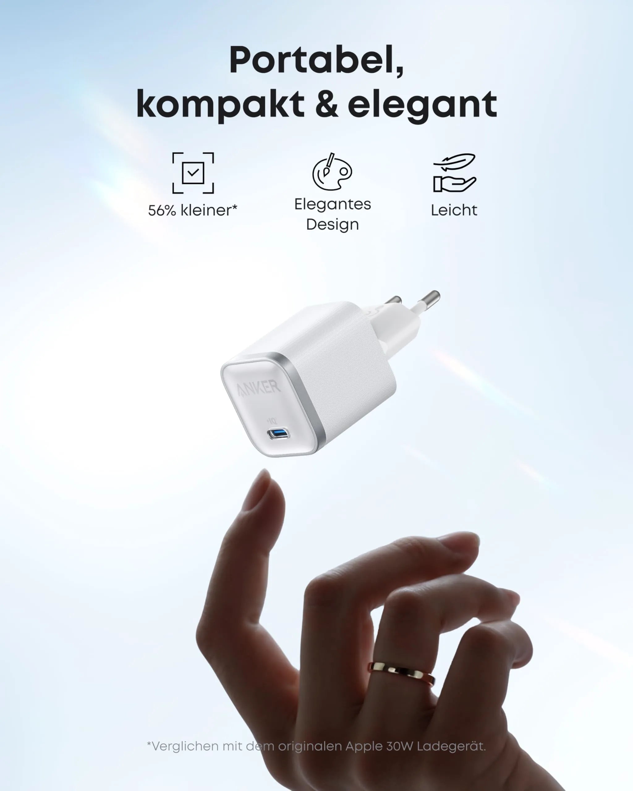 Anker Nano Charger (45W, with 180cm USB-C Cable)