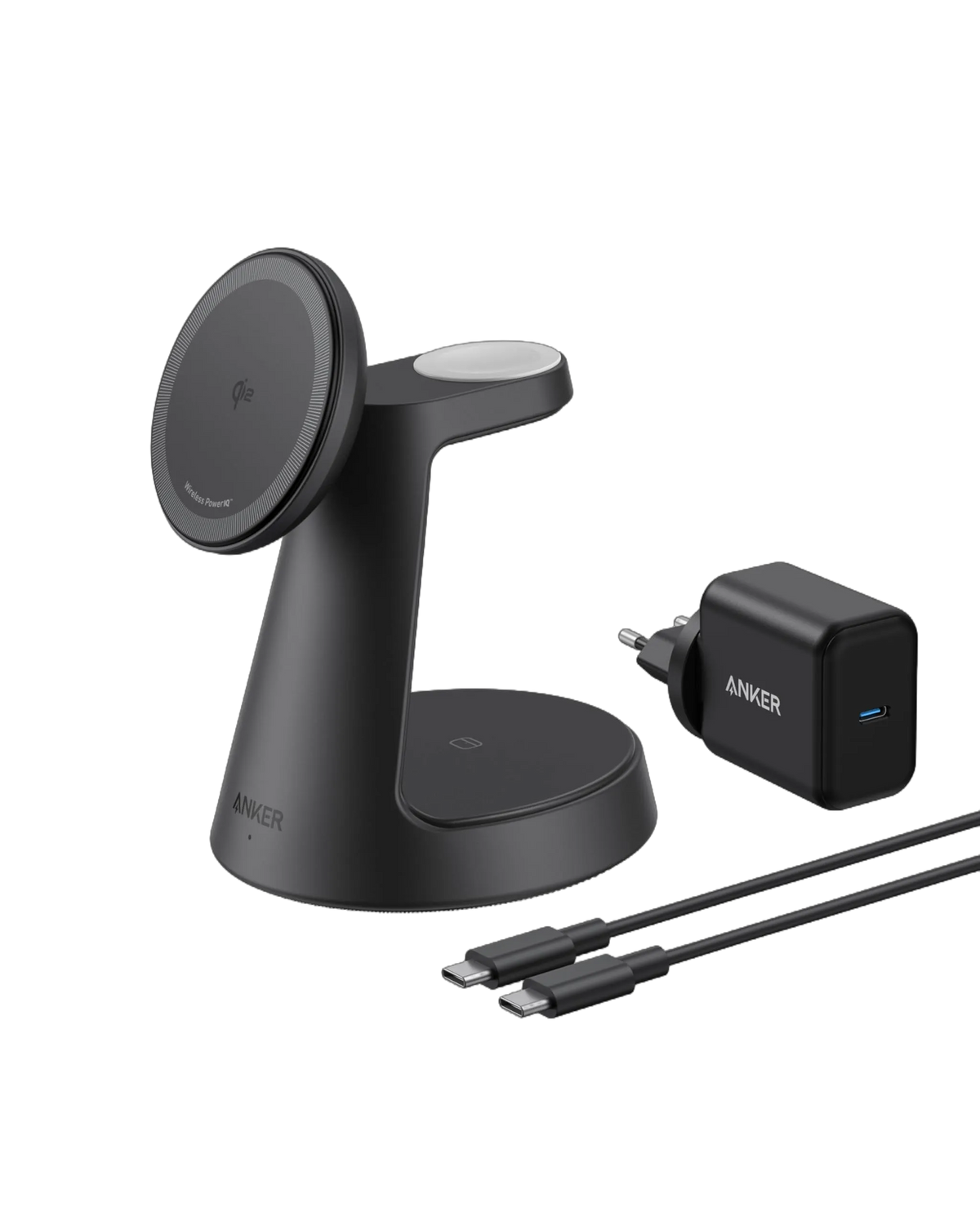 Anker Wireless Charging Station (3-in-1, Magnetic, Stand)